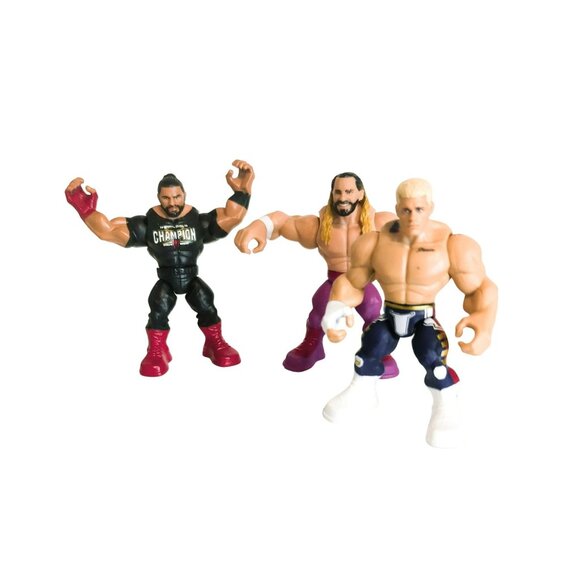 Mattel WWE Knuckle Crunchers Rebound Ring Costco Exclusive Figures Lot Of 4 - Picture 1 of 4
